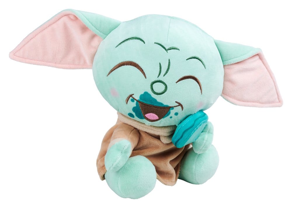Star Wars Mandalorian peluche Grogu avec Macaroon 25 cm