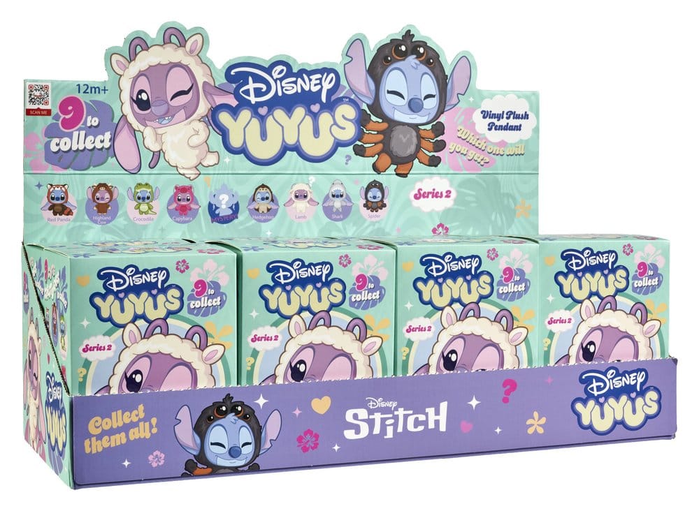 Disney YuYus Porte-clés en peluche Wave 2 Stitch & Angel 13 cm Blindbox Display (8)