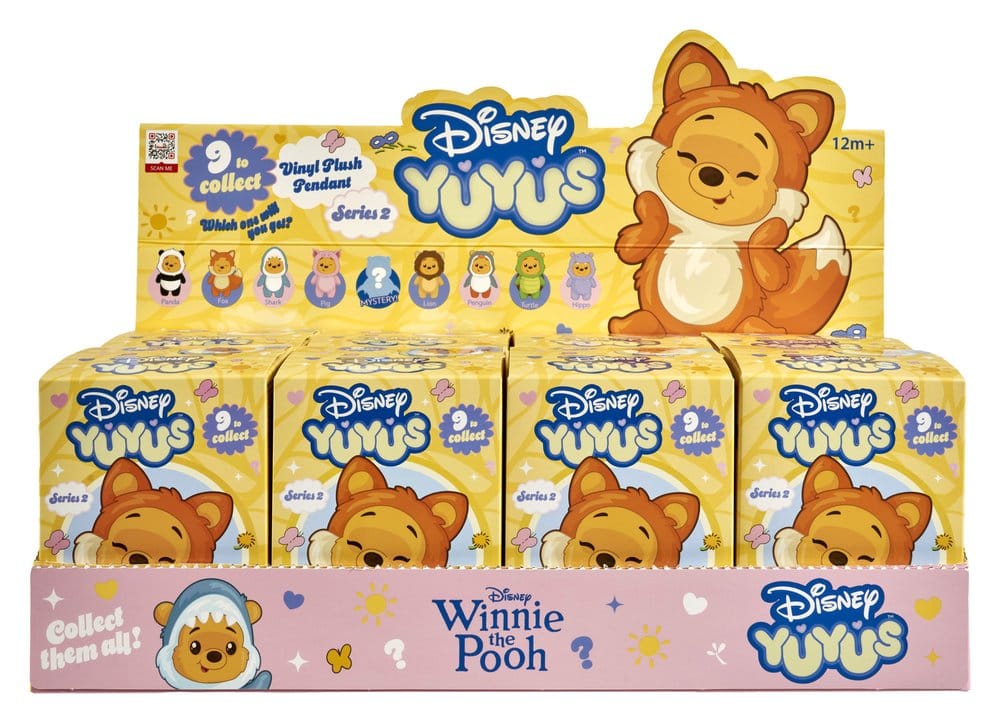 Disney YuYus Porte-clés en peluche Wave 2 Winnie the Pooh 13 cm Blindbox Display (8)