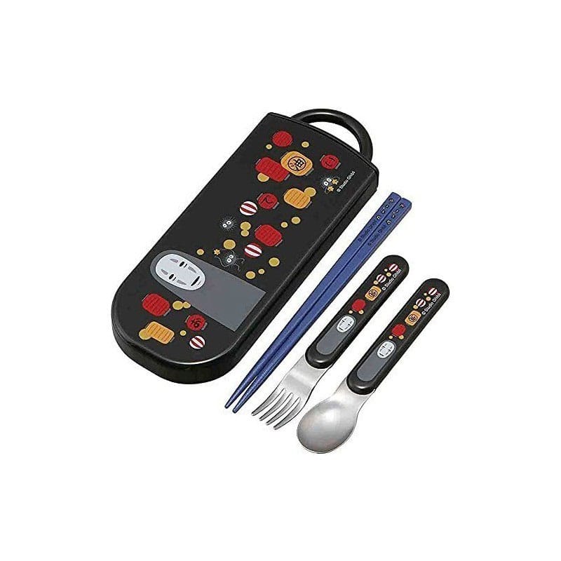 Le Voyage de Chihiro set baguettes et cuilerre et fourchette No Face & Lantern