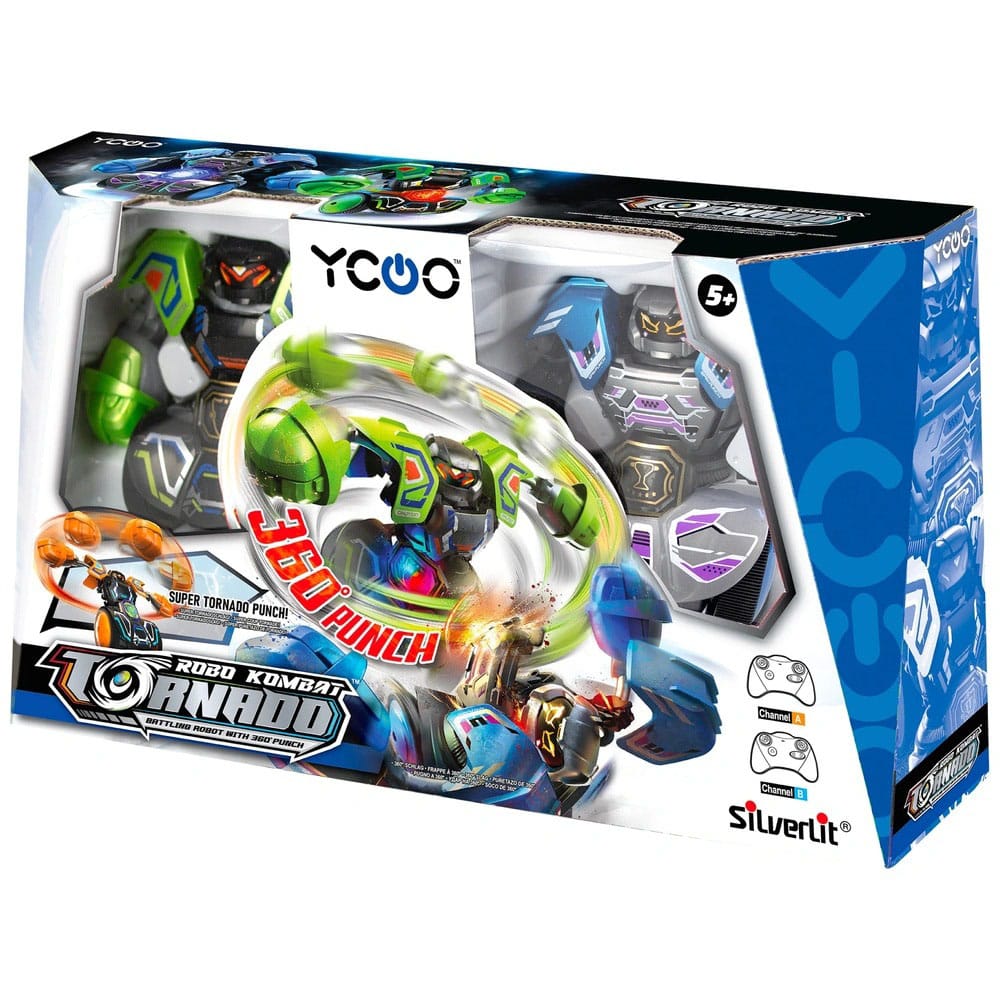 Silverlit Robo Kombat Tornado Robots télécommandés 2er- Set vert/bleu