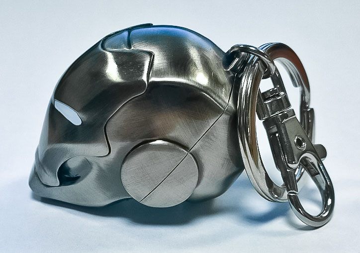 Marvel Comics porte-clés métal Iron Man Helmet Mark II