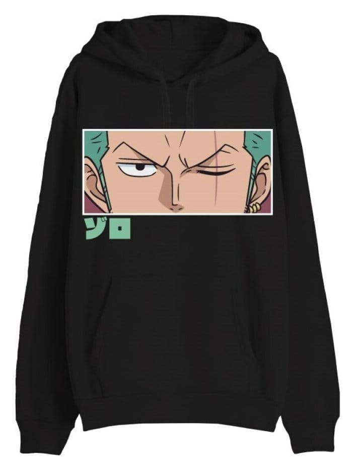 One Piece sweater Zoro Eyes Noir (L)