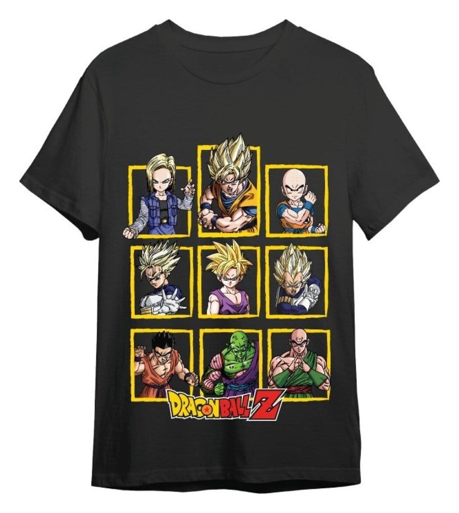 Dragon Ball Z T-Shirt Characters Noir (XXL)