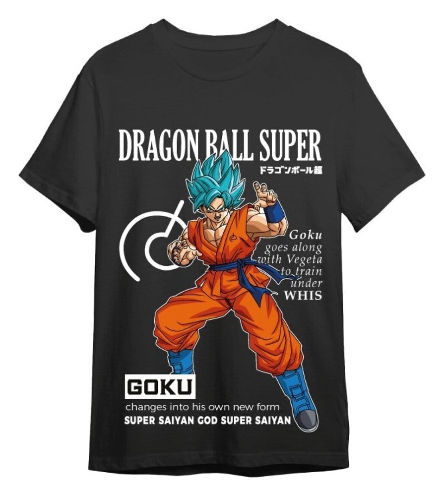 Dragon Ball Super T-Shirt Goku Training Noir (M)