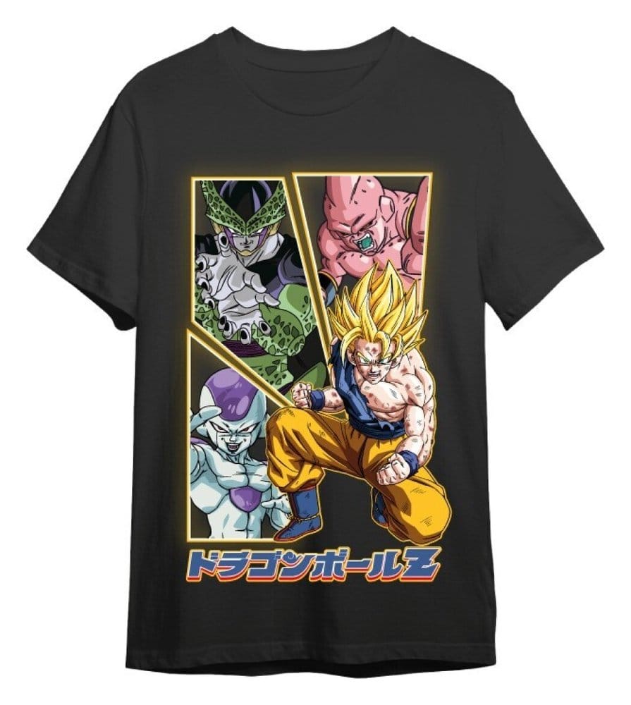 Dragon Ball Z T-Shirt Villains & Goku Noir (M)