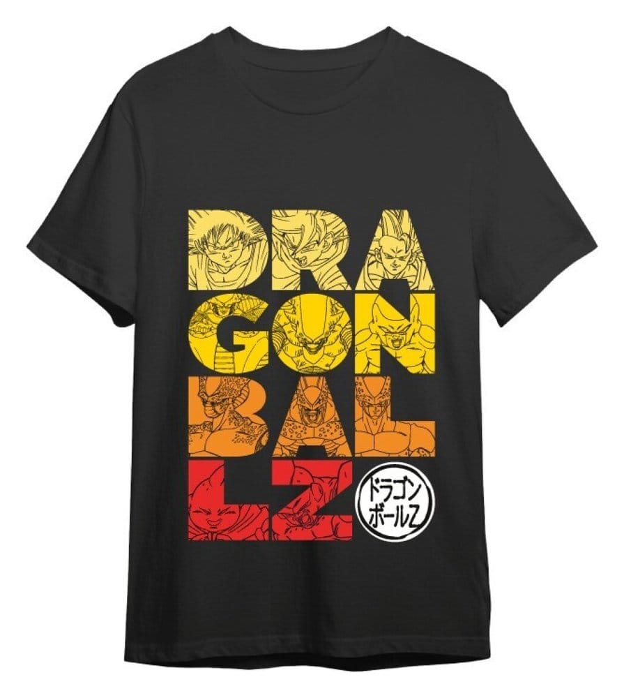 Dragon Ball T-Shirt Letters Noir (XXL)