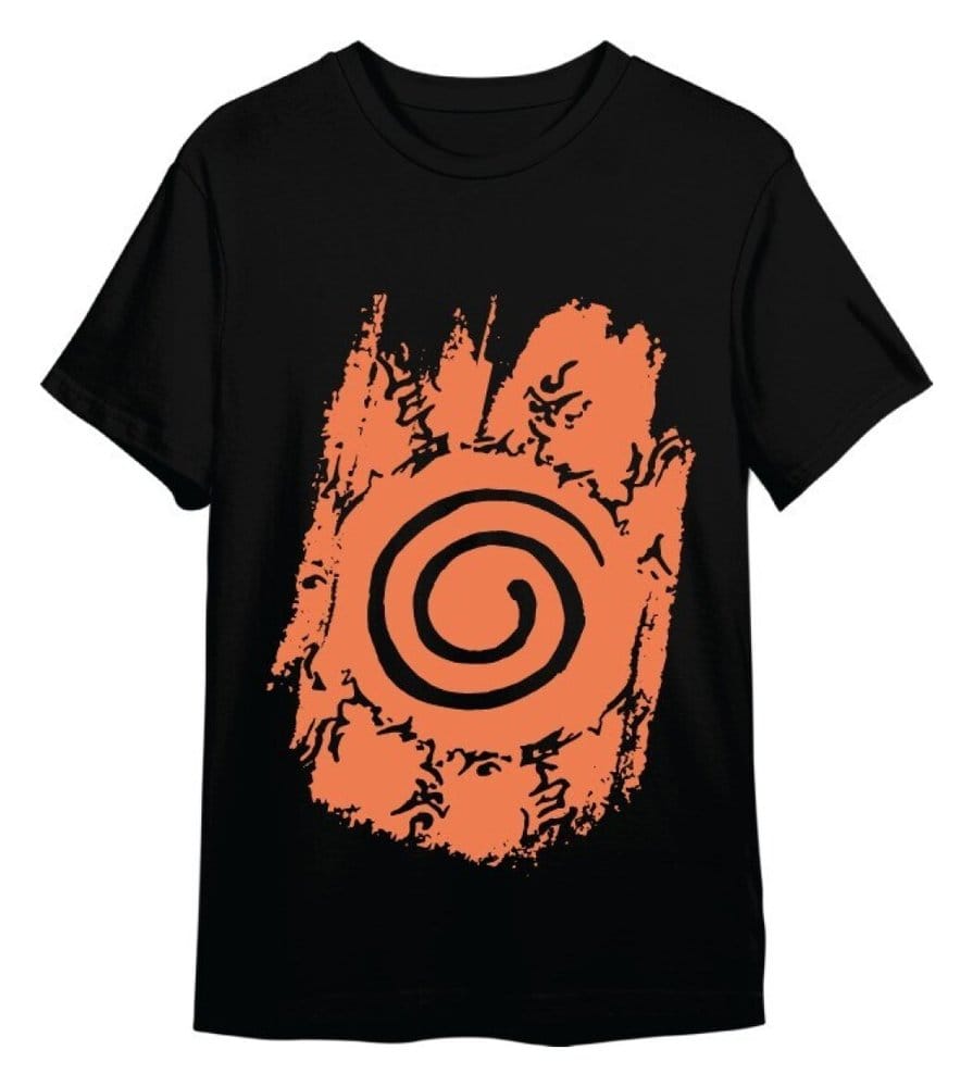 Naruto Shippuden T-Shirt Retro Logo Noir (M)