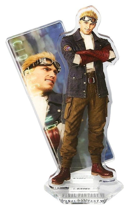 Final Fantasy VII Rebirth Support Acrylique Cid Highwind 14 cm