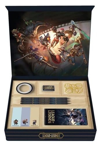 League of Legends set papeterie Champions Social