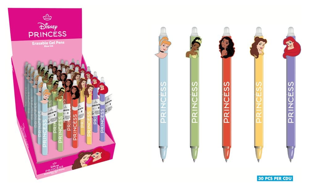 Disney Princess Stylo gel effaçable Princesses Présentoir (30)