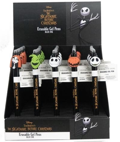 Nightmare before Christmas Stylo gel effaçable Characters Présentoir (30)