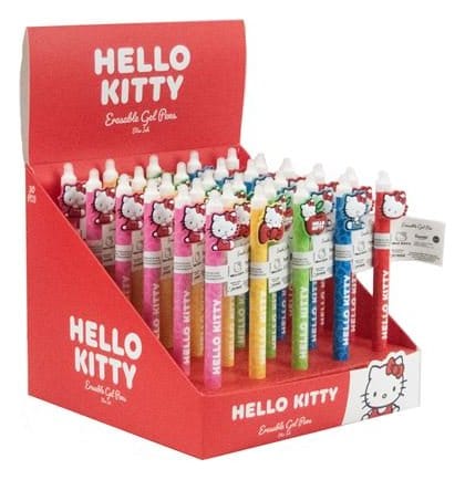 Hello Kitty Stylo gel effaçable Poses Présentoir (30)