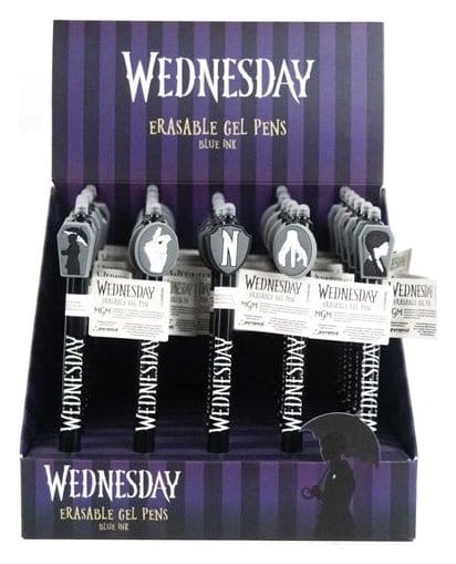 Wednesday Stylo gel effaçable Black Présentoir (30)