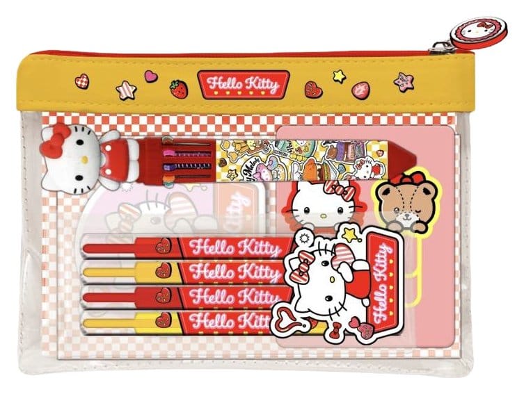 Hello Kitty and Friends set de papeterie avec trousse American Diner Version présentoir (6)