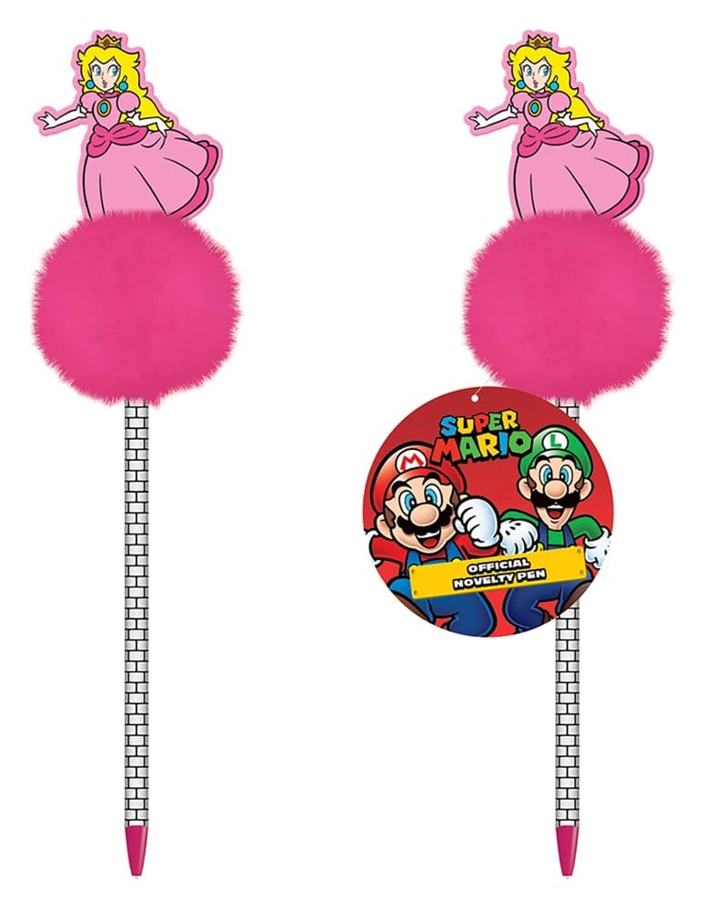 Super Mario Stylo à Pompon (Princesse Peach)