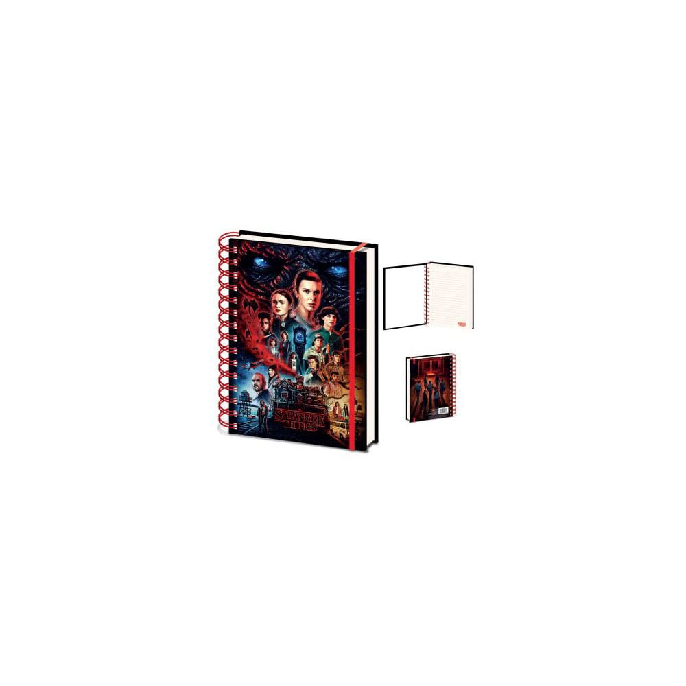 Stranger Things 4 cahier à spirale A5 Wiro Red Vecna
