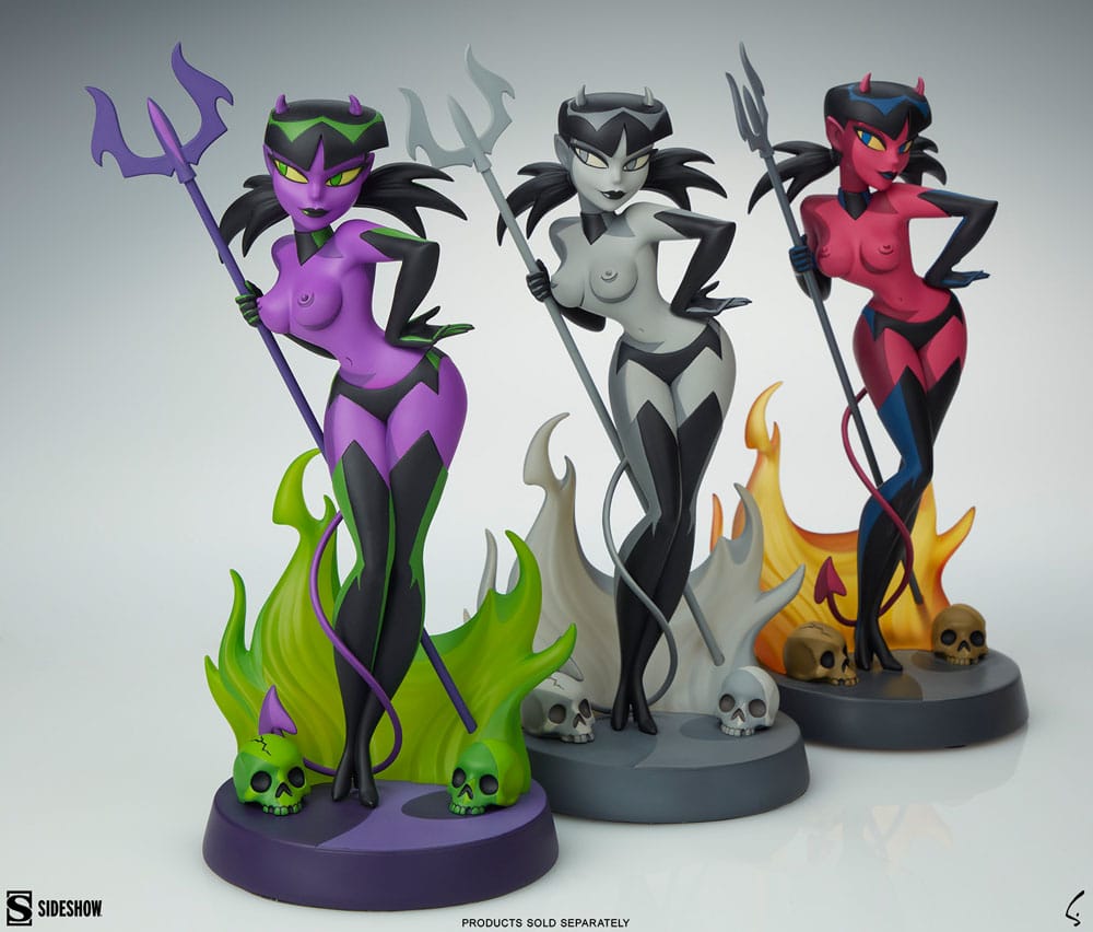 Original Artist Series statuette Devil Girl (Purple and Green Variant) 30 cm
