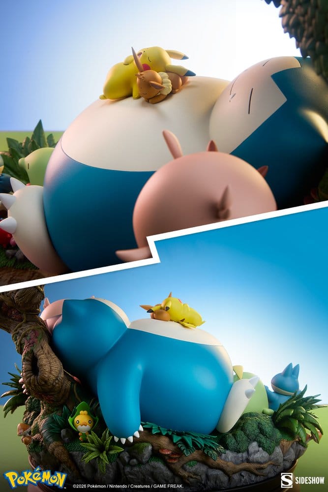 Pokémon diorama Ronflex 33 cm