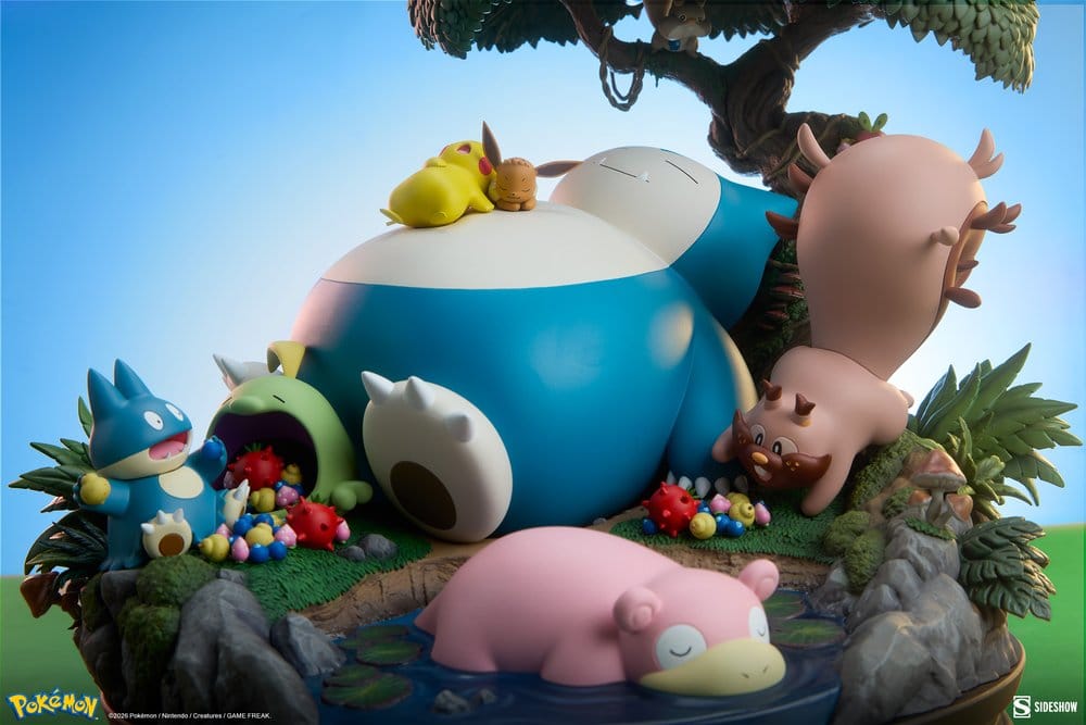 Pokémon diorama Ronflex 33 cm