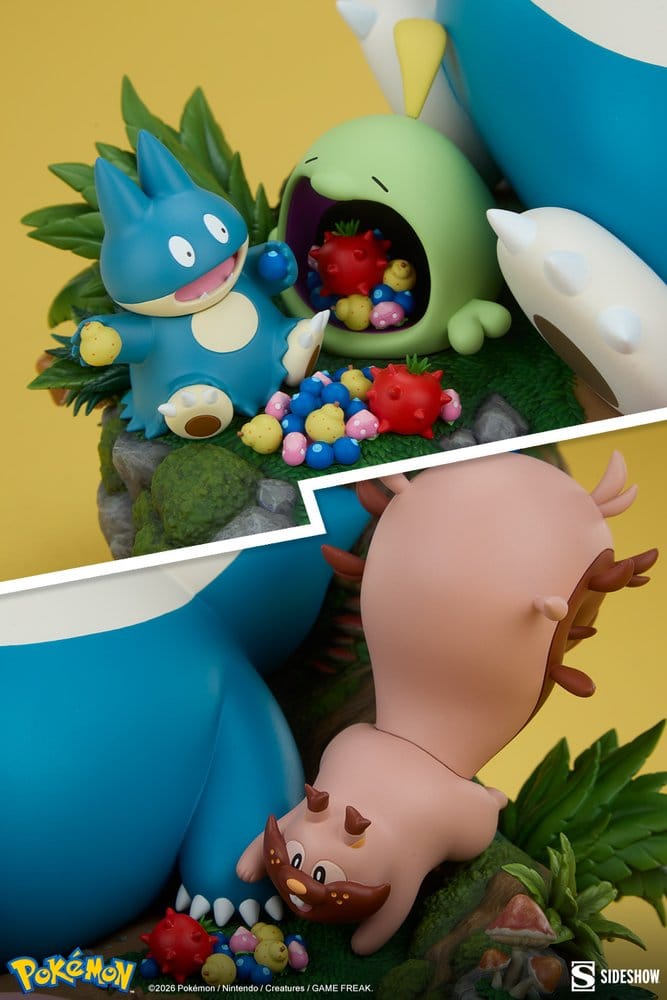 Pokémon diorama Ronflex 33 cm