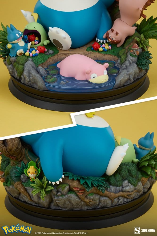 Pokémon diorama Ronflex 33 cm