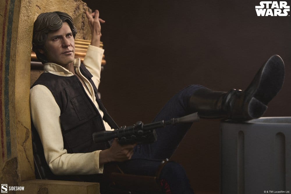 Star Wars Episode IV Mixed Media statuette Premium Format Han Solo: Sorry About the Mess 32 cm