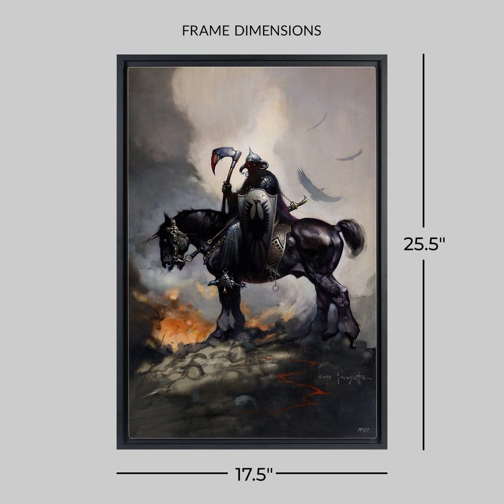 Frank Frazetta impression Art Print Death Dealer I Rainbow Lava Holofoil 61 x 41 cm - non encadrée