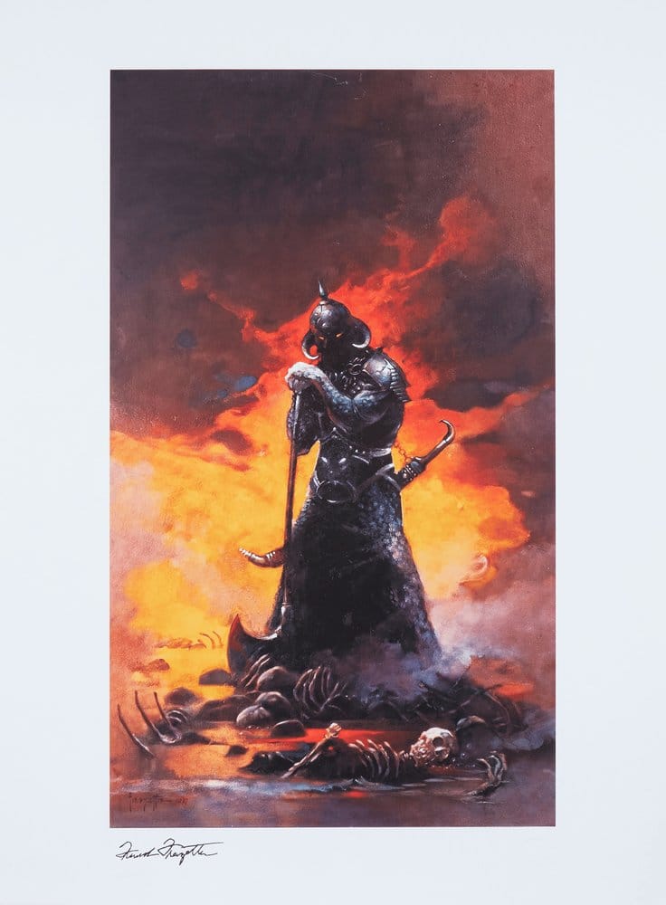 Frank Frazetta impression Art Print Death Dealer III (Revised) Rainbow Lava Holofoil 41 x 61 cm - non encadrée