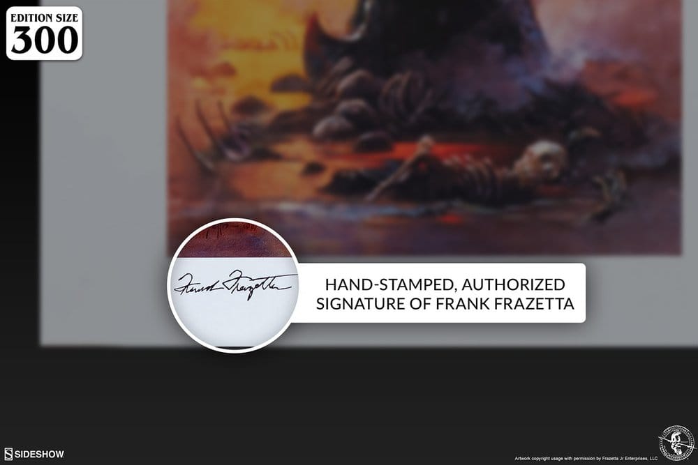 Frank Frazetta impression Art Print Death Dealer III (Revised) Rainbow Lava Holofoil 41 x 61 cm - non encadrée