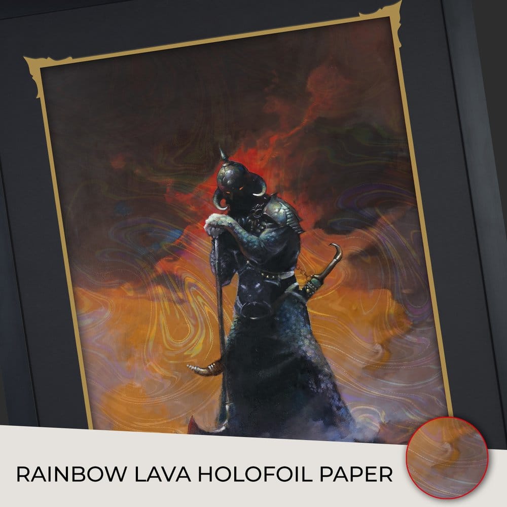 Frank Frazetta impression Art Print Death Dealer III (Revised) Rainbow Lava Holofoil 41 x 61 cm - non encadrée