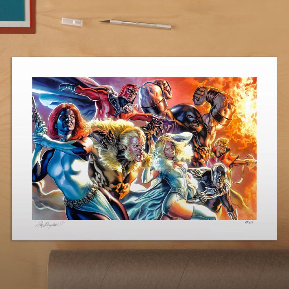 Marvel X-Men Art Print The Brotherhood of Mutants by Felipe Massafera 46 x 66 cm - non encadrée
