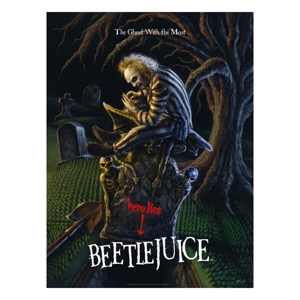 Beetlejuice impression Art Print The Ghost With the Most 41 x 61 cm - non encadrée