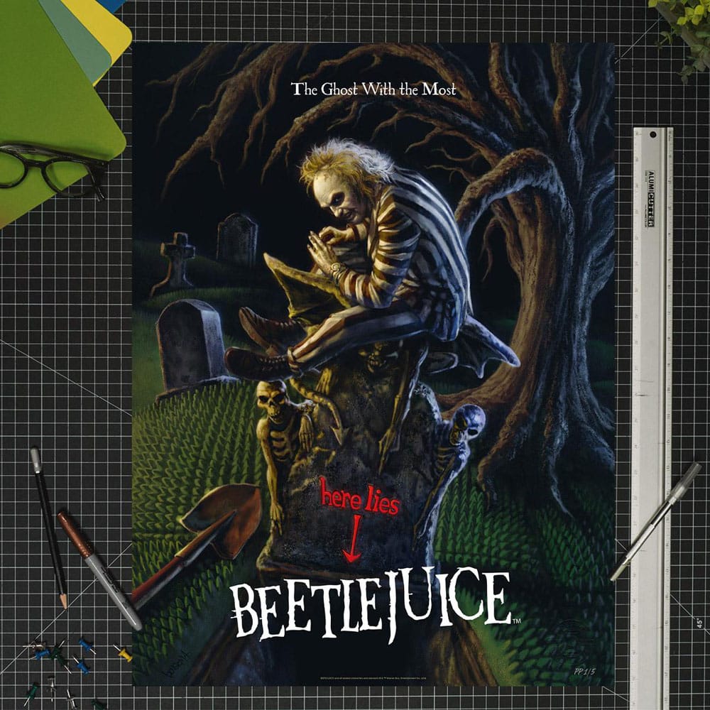 Beetlejuice impression Art Print The Ghost With the Most 41 x 61 cm - non encadrée