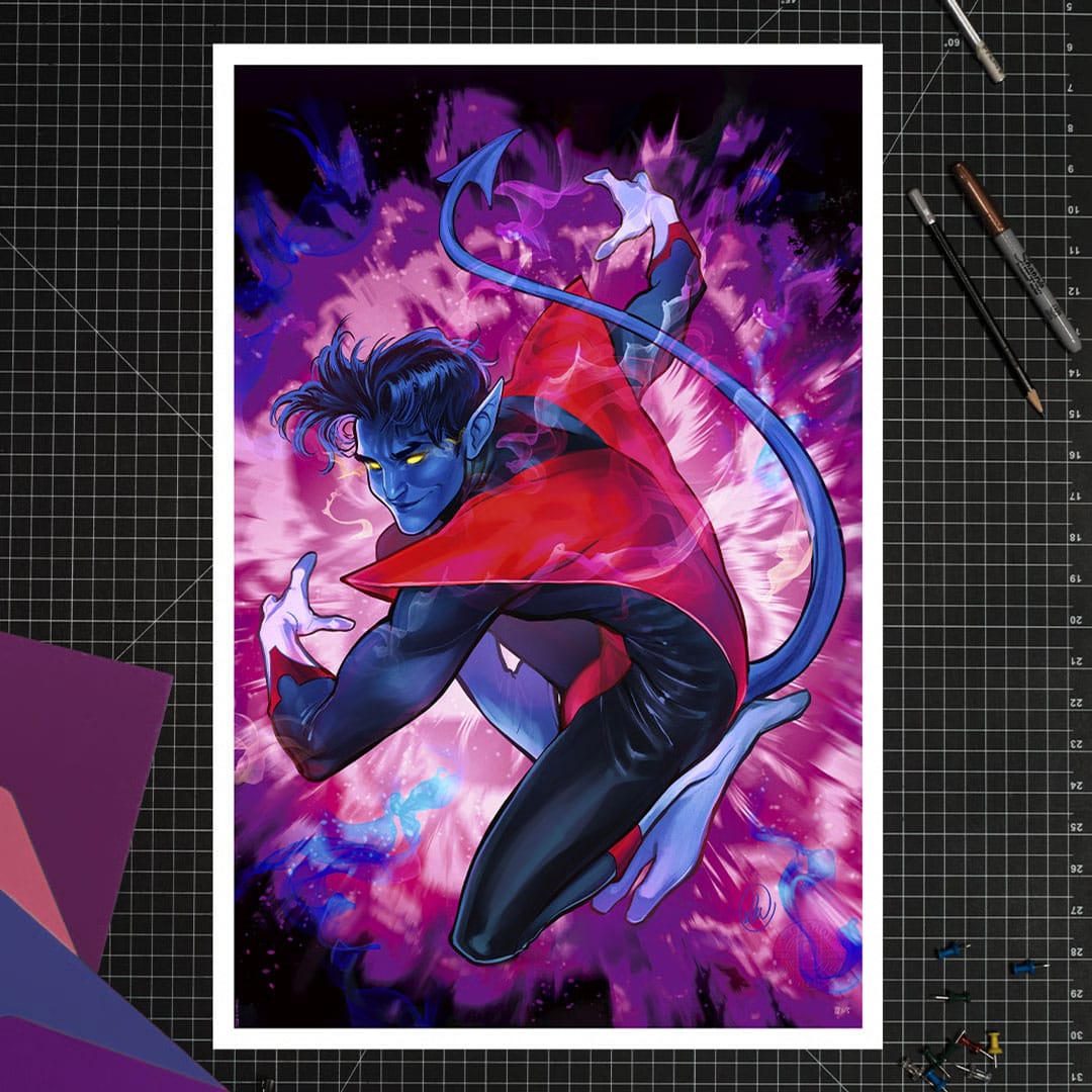 Marvel impression Art Print Nightcrawler 41 x 61 cm - non encadrée
