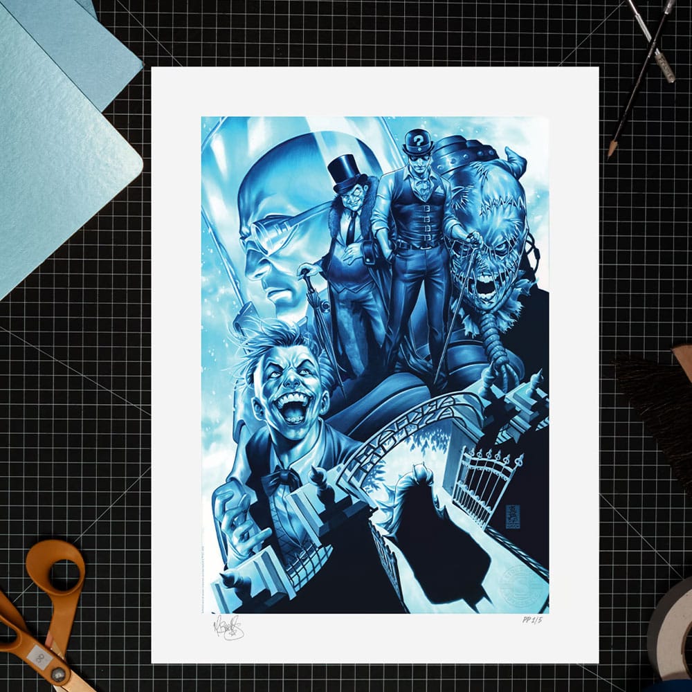 DC Comics impression Art Print The Gates of Arkham 46 x 61 cm - non encadrée