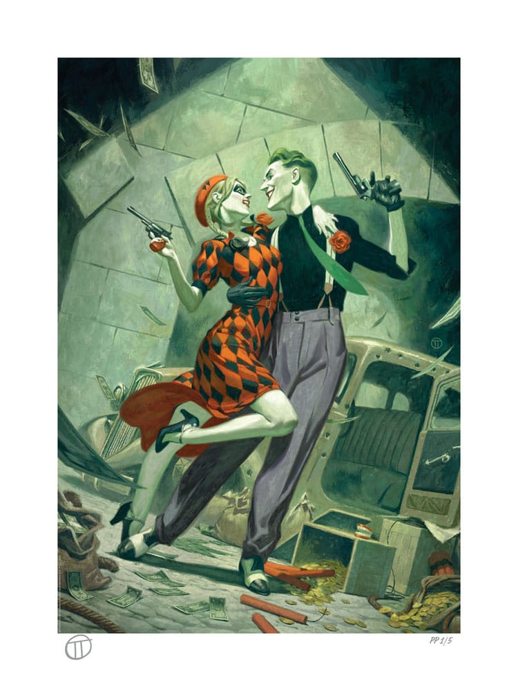 DC Comics impression Art Print Harley Quinn & The Joker: Lawless Love 46 x 61 cm - non encadrée
