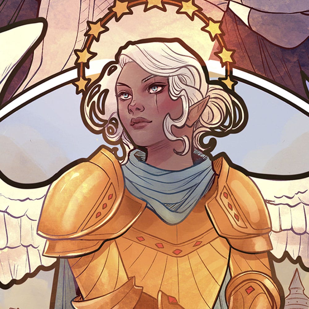 Critical Role impression Art Ashley Johnson: 10th Anniversary Art Nouveau Illustrations 46 x 28 cm - non encadrée