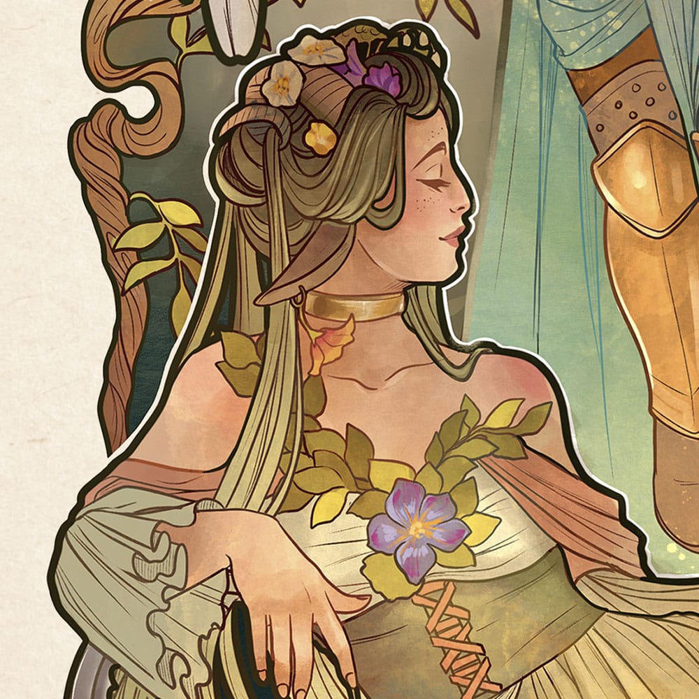 Critical Role impression Art Ashley Johnson: 10th Anniversary Art Nouveau Illustrations 46 x 28 cm - non encadrée