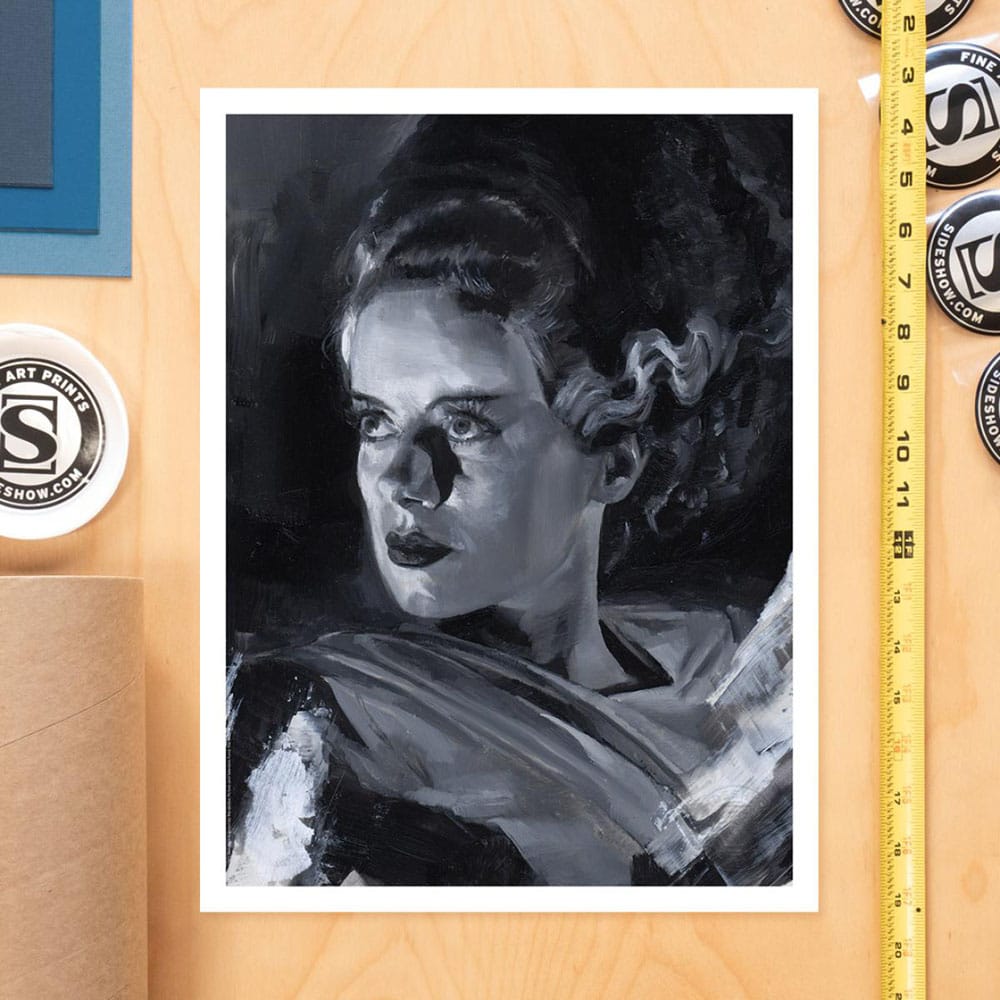 La Fiancée de Frankenstein Art Print Bride of Frankenstein by Chris Valentine 41 x 31 cm - non encadrée