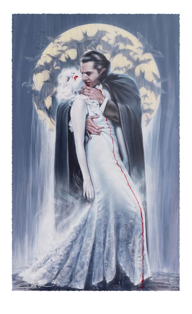 Dracula Art Print The Kiss by Olivia De Berardinis 70 x 43 cm - non encadrée