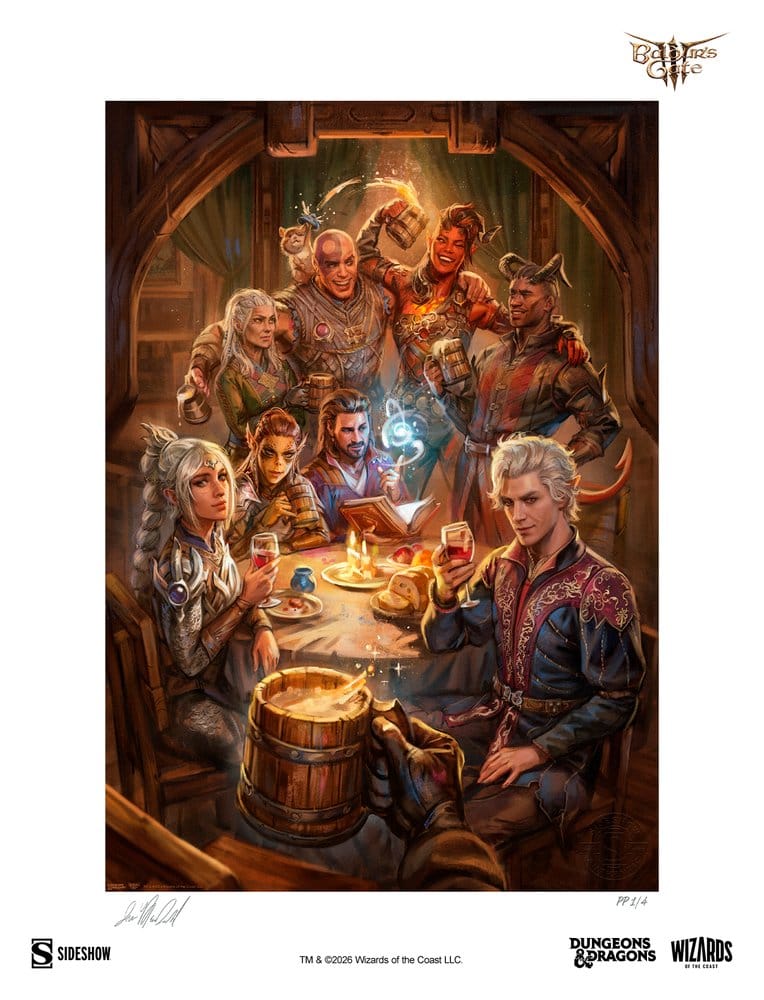 Baldur's Gate III impression Art Print The Elfsong Tavern 61 x 46 cm - non encadrée