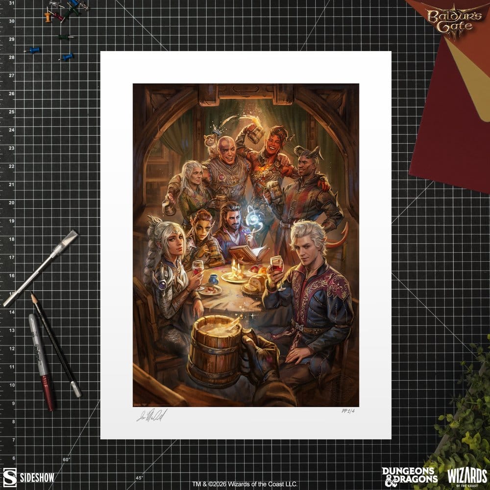 Baldur's Gate III impression Art Print The Elfsong Tavern 61 x 46 cm - non encadrée