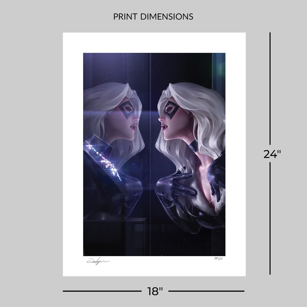 Marvel impression Art Print Black Cat 46 x 61 cm - non encadrée
