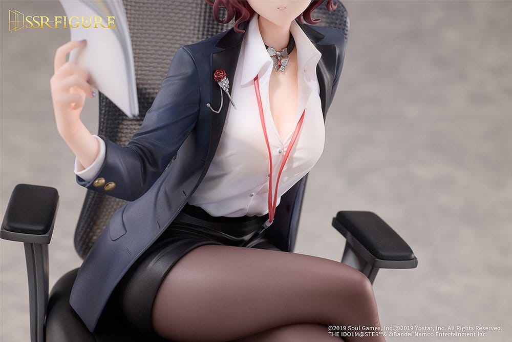 The Idolmaster Shiny Colors x Mahjong Soul figurine PVC 1/7 Madoka Higuchi Effortless Work Ver. 21 cm