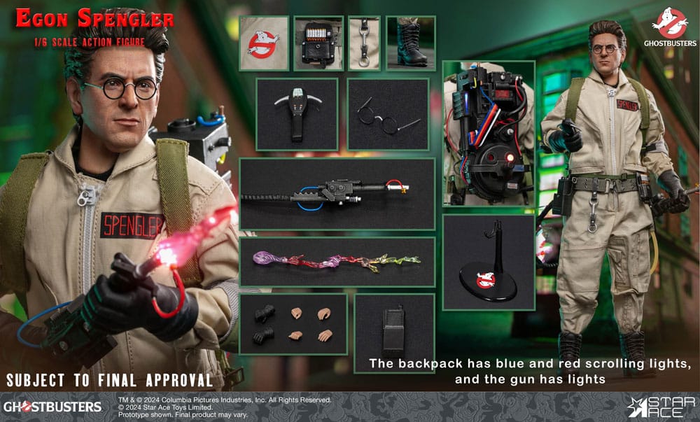 Ghostbusters (1984) figurine 1/6 Winston Egon Spengler 30 cm