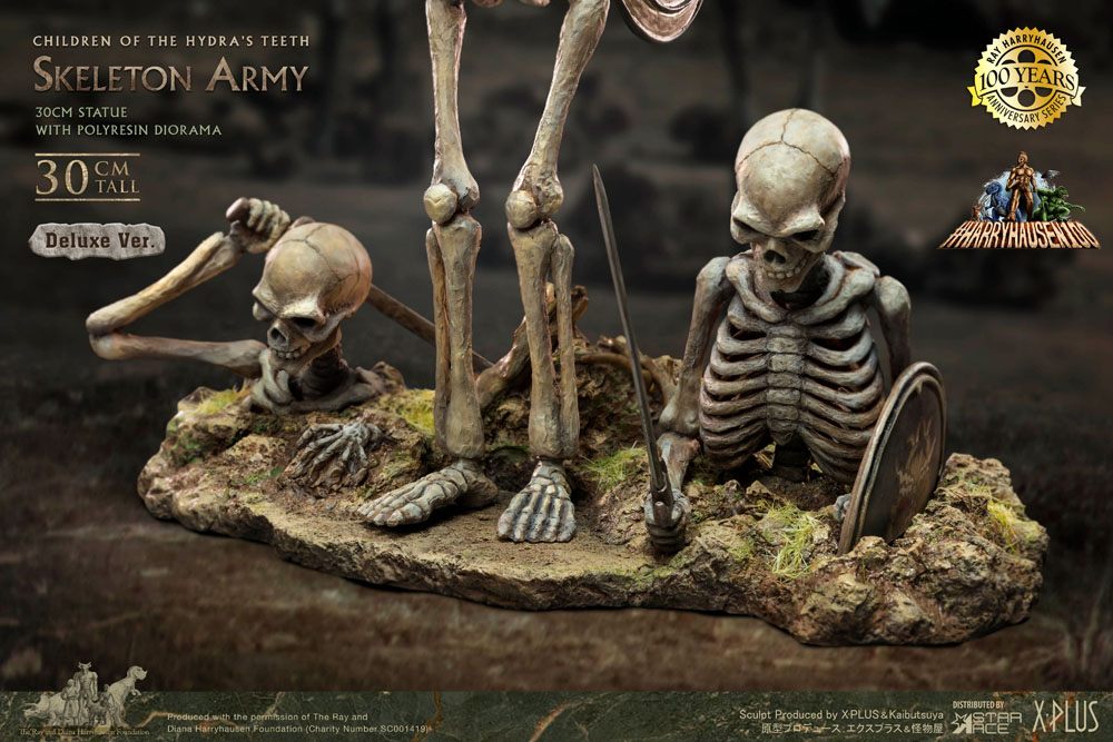 Jason et les Argonautes statuette Gigantic Soft Vinyl Ray Harryhausens Skeleton Army (Children of the Hydra's Teeth) Deluxe Ver. 32 cm