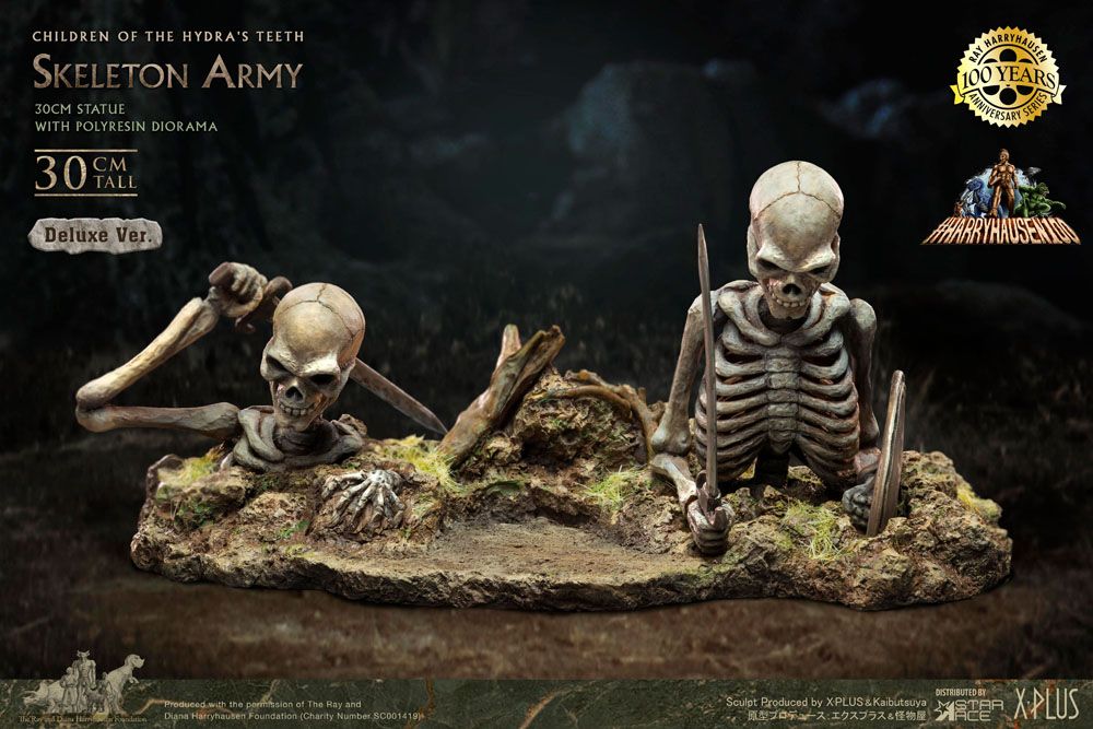 Jason et les Argonautes statuette Gigantic Soft Vinyl Ray Harryhausens Skeleton Army (Children of the Hydra's Teeth) Deluxe Ver. 32 cm