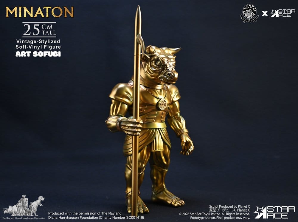 Ray Harryhausen statuette Soft Vinyl Minaton Vintage-Style 25 cm