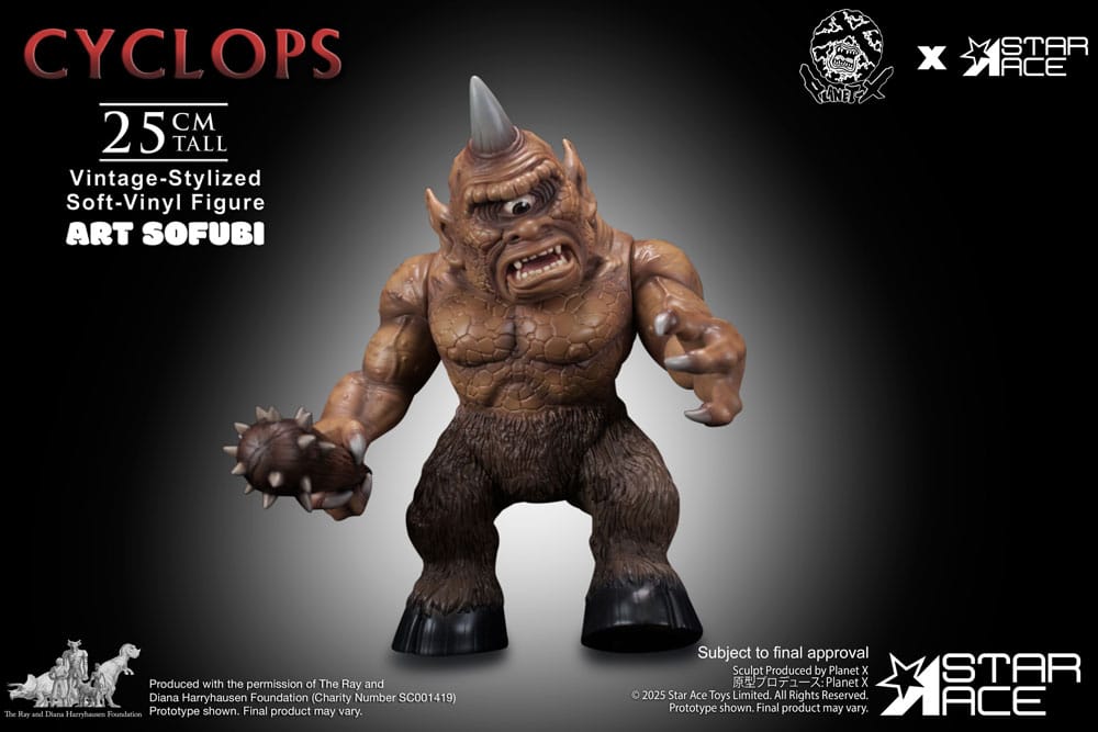 Ray Harryhausen statuette Soft Vinyl Cyclops (Vintage-Style) 25 cm